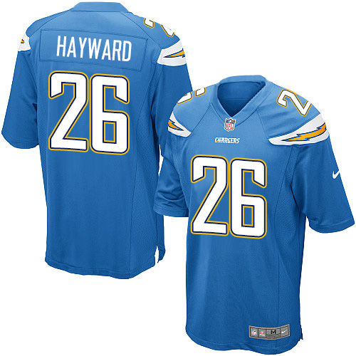 Men's Game Casey Hayward Nike Jersey Electric Blue Alternate - #26 NFL Los Angeles Chargers